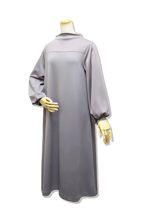 オーダーメイドワンピース三角ストール付 ドルマンスリーブ Lサイズ staff sewing | nounours books by オーダーメイドワンピース三角ストール付 ドルマンスリーブ　Lサイズ